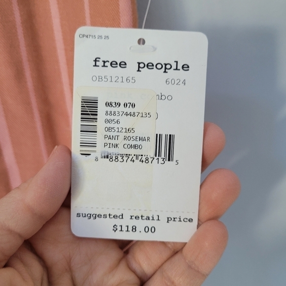 FREE PEOPLE Striped Open Leg Pant - Picture 7 of 9